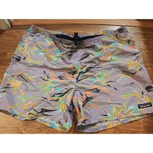 Patagonia Birds of Paradise 5" Baggie Shorts Trunks Mens L Floral Mesh Lined